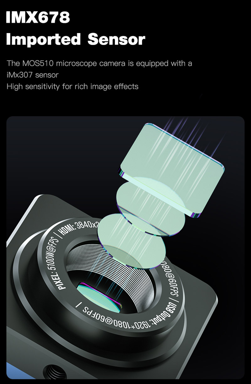MECHANIC Industrial Microscope - 4K Microscope Camera Sony Sensor ulasan dan harga