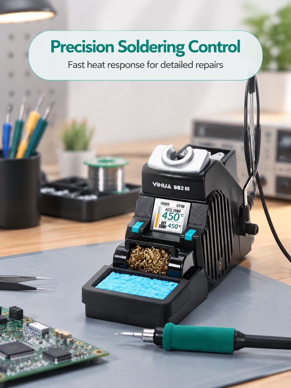 YIHUA 982-III C210 Soldering I - C210 Precision Soldering Station ulasan dan harga