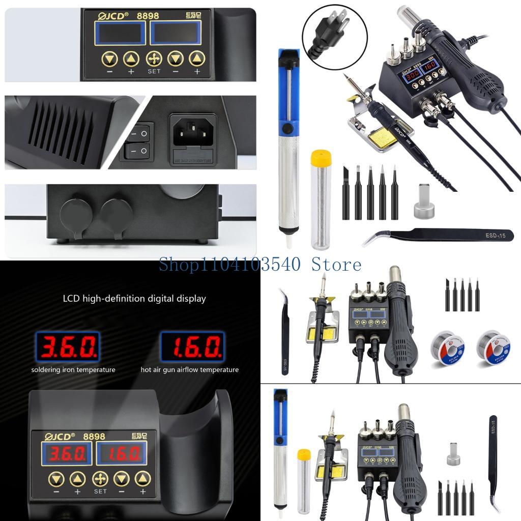 02DC Soldering Station 750W 2  - 2 In 1 Soldering Rework Station 750W ulasan dan harga