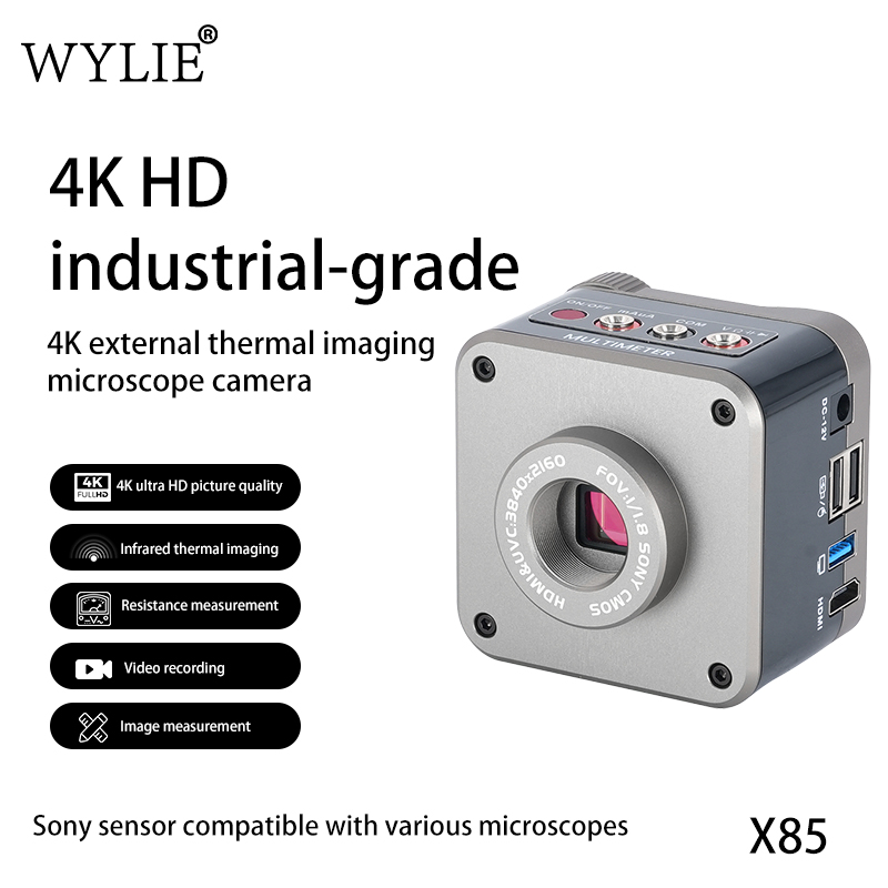 WYLIE X85 4K Industrial Micros - 4K Microscope Camera Sony Sensor ulasan dan harga