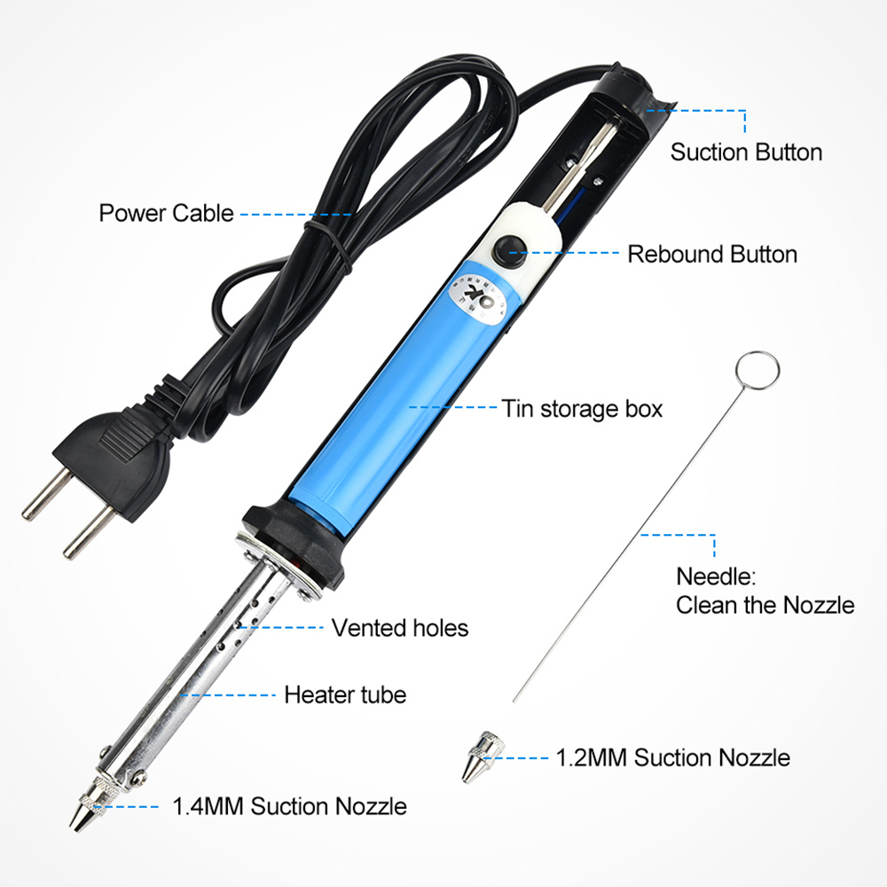AC US 110V /EU 220V Electric T - Desoldering Pump Electric Vacuum Station ulasan dan harga
