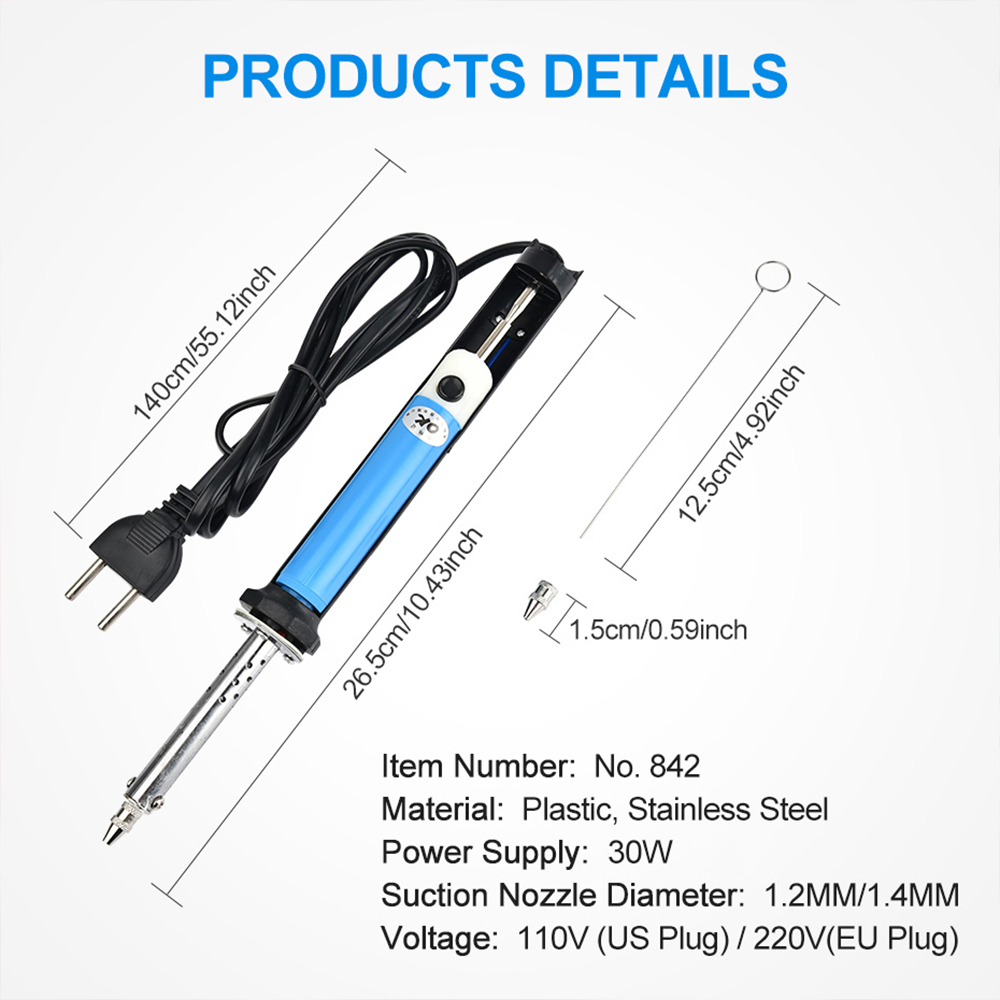 AC US 110V /EU 220V Electric T - Desoldering Pump Electric Vacuum Station ulasan dan harga